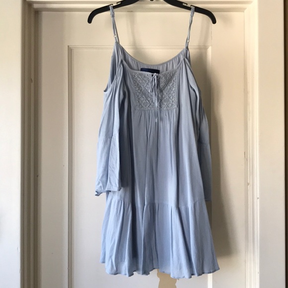 Blue Rain Dresses & Skirts - Francesca’s cold shoulder dress